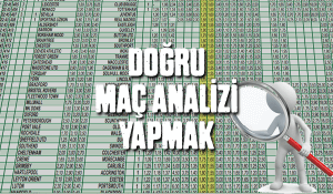 Doğru maç analizi yapmak