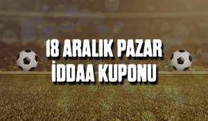18 aralık pazar iddaa kuponu
