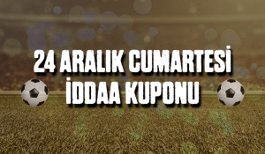 24 Aralık Cumartesi iddaa kuponu
