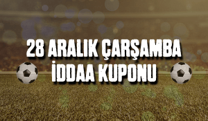 28 Aralık Çarşamba iddaa Kuponu