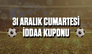 31 Aralık Cumartesi iddaa Kuponu