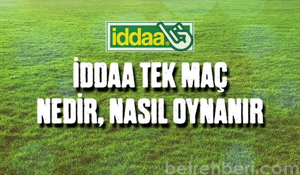 iddaa tek maç