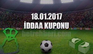 18.01.2017 iddaa Kuponu