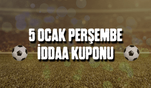 5 Ocak Perşembe iddaa Kuponu