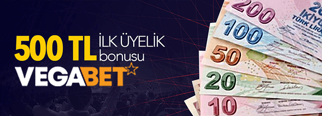 Vegabet İlk Üyelik Bonusu