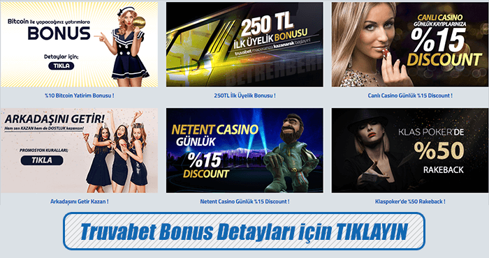 Truvabet Bonusları